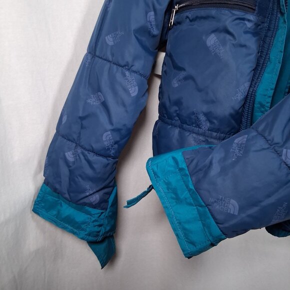 Vintage 1990s North Face Extreme Jacket Women 10 Teal Snow Ski Gore Tex Winter - Picture 10 of 16
